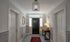 Square Caged Semi Flush Mount Ceiling Lights Wood Accent Chandeliers